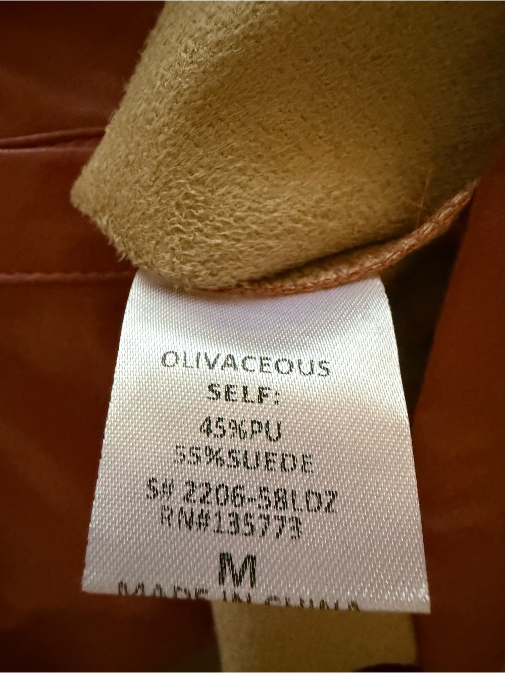 Olivaceous NWT Button- Front Ruched Faux Leather Shirt Dress - M - Picture 7 of 7